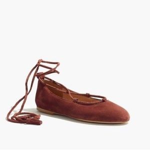 Madewell Ingram lace up flags blush red size 7.5